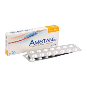 Amstan Tablet, 5mg + 80mg, 28-Pack