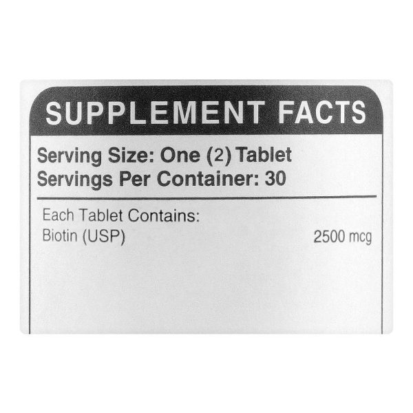 Biotin 5000mcg Lustrous Hair Radiant Skin & Strong Nails 60-Pack - Image 3