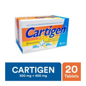 Cartigen Tablet, 500mg + 400mg, 20-Pack