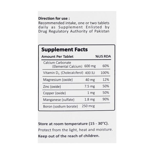 Calcite-600 Tablet, 30-Pack - Image 4