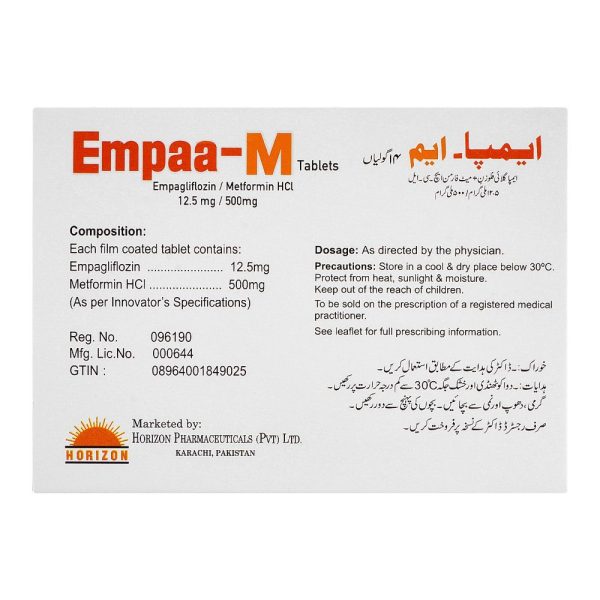 Empaa-M Tablet, 12.5mg/500mg, 14-Pack - Image 2