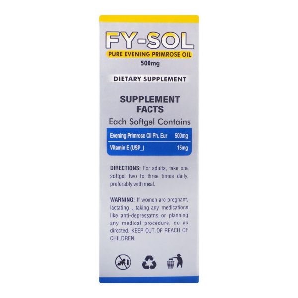 FY-Sol Dietary Supplement Capsule, 500mg, 30-Pack - Image 3