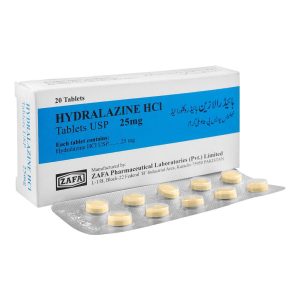 Hydralazine Tablet, 25mg, 20-Pack