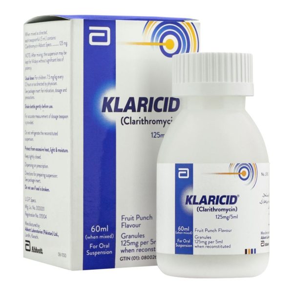 Klaricid Oral Suspension, 125mg/60ml