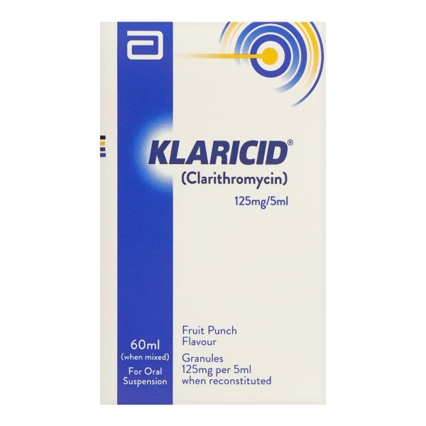 Klaricid Oral Suspension, 125mg/60ml - Image 2